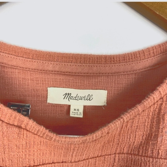 Madewell Skylark patterned cold shoulder with Tie Top - Picture 5 of 8